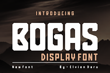 Bogas - Bold Display Font