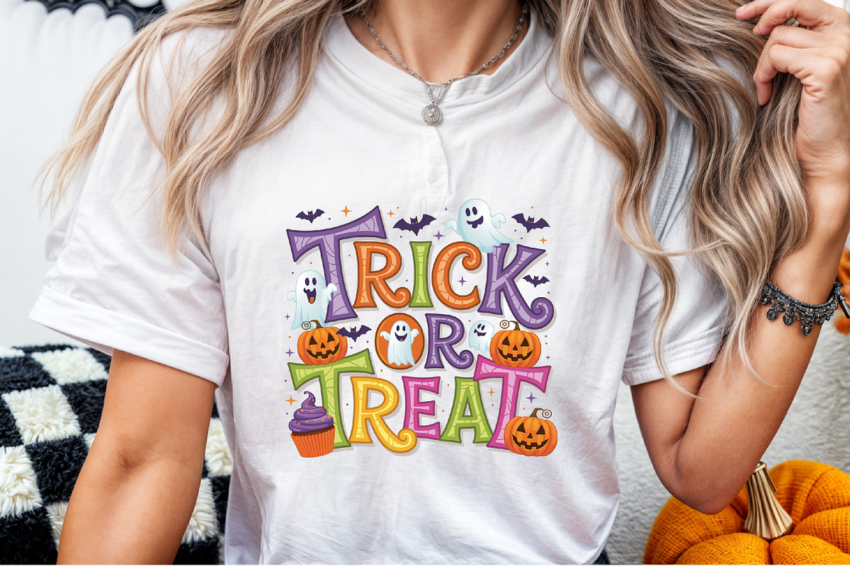 Trick or Treat Halloween Ghost Pumpk, an Illustration by Sublimation Artist (Photo 5 of 9)