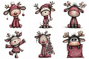 Cute Cartoon Christmas Reindeer, an Illustration by Daily.Designs (Thumbnail 5 of 5)