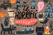 22 Horrific Halloween Illustrations, an Illustration by Stephanie K. Birdsong (Thumbnail 1 of 3)