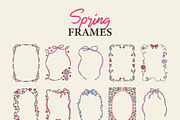 Floral & Bow Spring Frames, an Object Graphic by AnnArt (Thumbnail 5 of 11)
