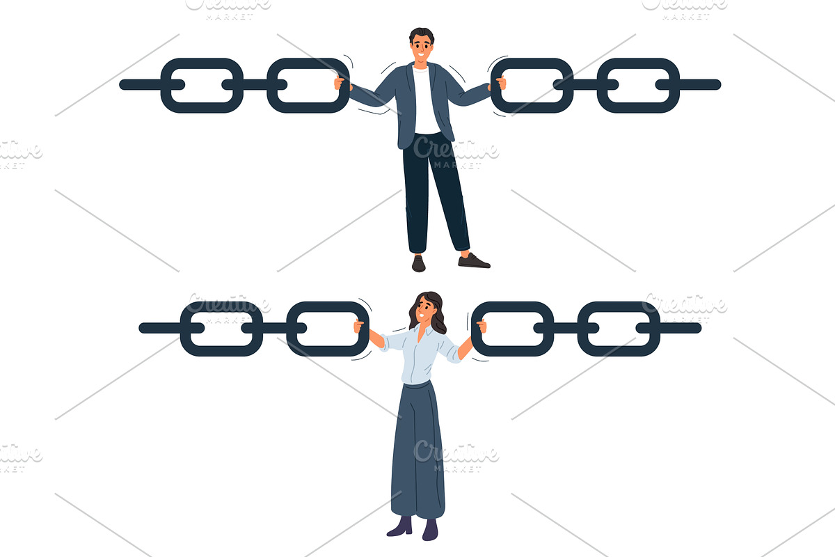 Businessman and businesswoman, a Person Illustration by Vectorbuum