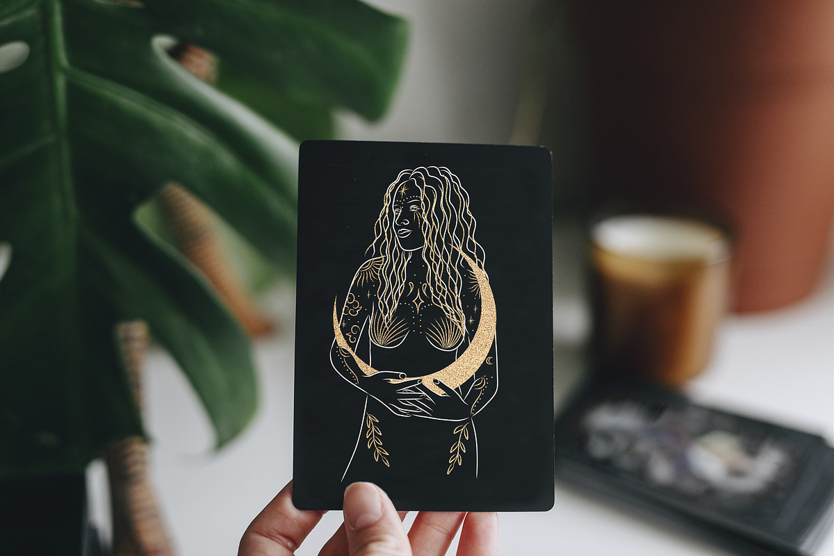 Moon girl. Cosmic female energy, an Object Graphic by Chikovnaya (Photo 3 of 11)