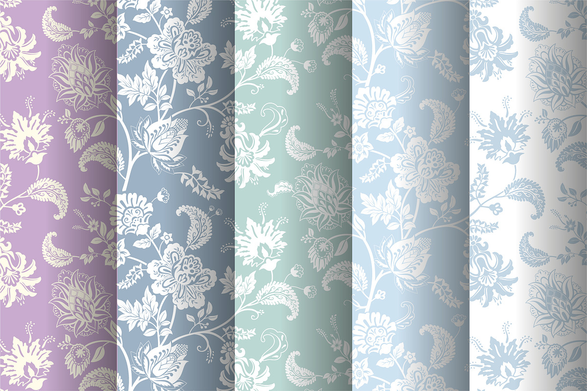 5 Patterns EPS, PNG + 1 transparent, a Pattern Graphic by Sunny_Lion (Photo 2 of 7)