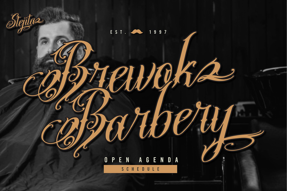 Stejita | Tattoo Script Font, a Script Font by Denustudios (Photo 7 of 14)