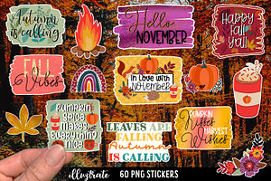 November Stickers for Cricut | Fall