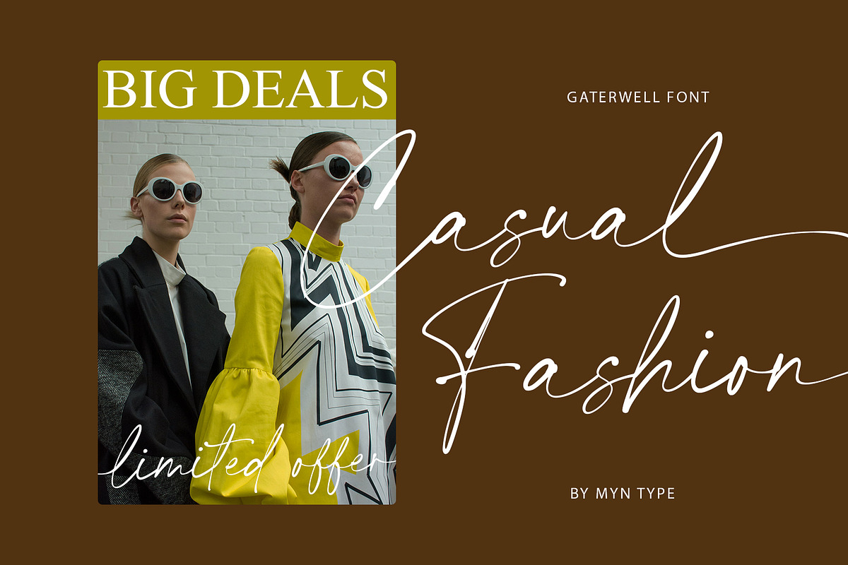 Gaterwell - Modern Chic Calligraphy, a Script Font by Myn Type (Photo 10 of 13)