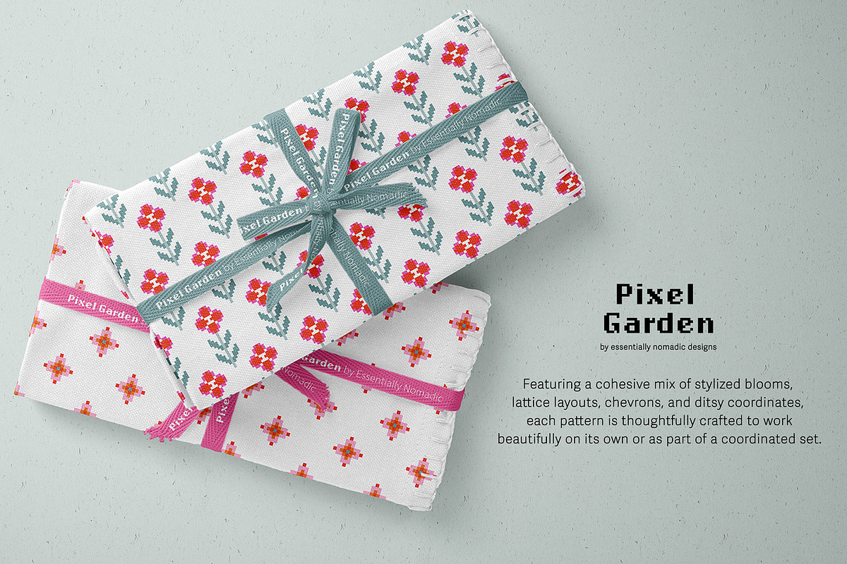 Modern Pixel Geometric Patterns, a Pattern Graphic by Essentially Nomadic (Photo 2 of 10)