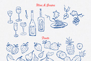 Amalfi coast hand-drawn clipart, a Decorative Illustration by CapriceMeDesigns (Thumbnail 3 of 17)