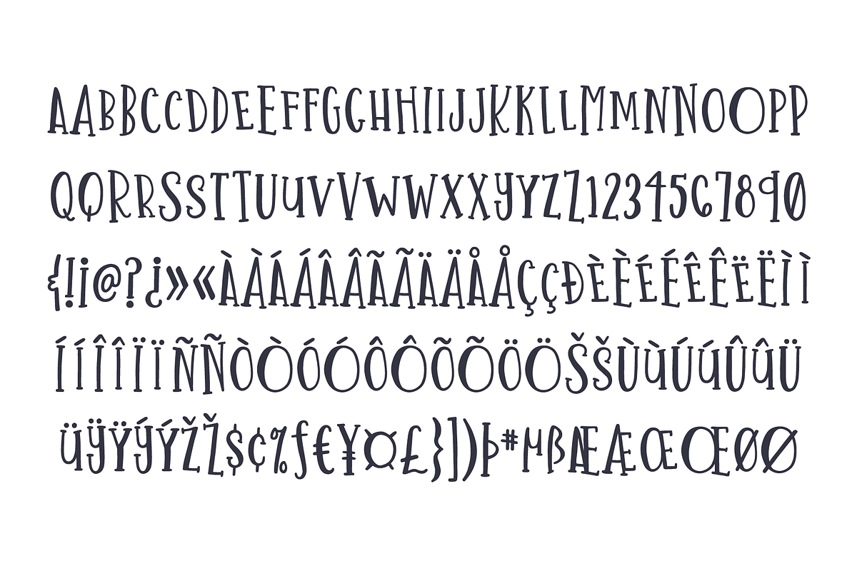 One in a Melon Font + Doodles! preview 8