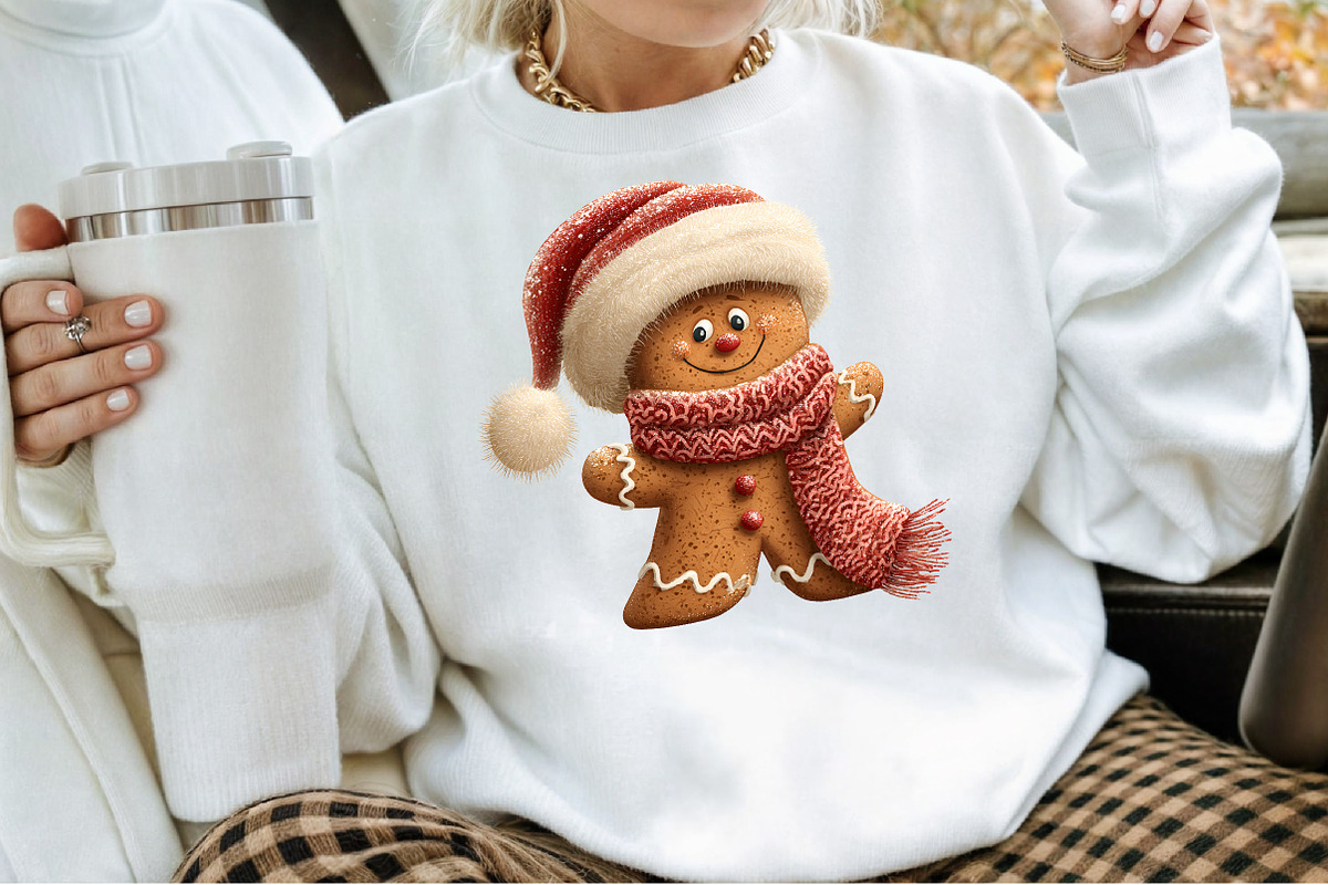 Cute Christmas Png Girly Gingerbread, an Illustration by Sublimation Artist (Photo 4 of 6)