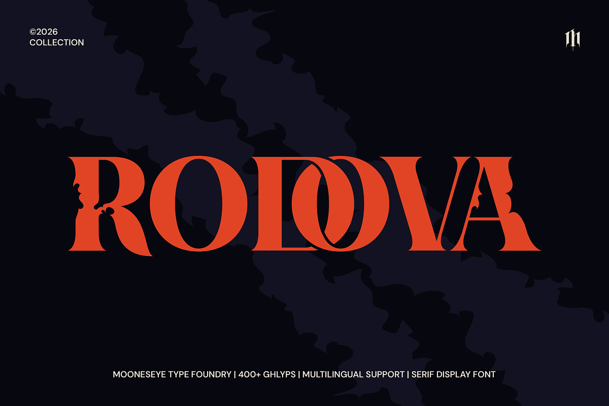 Rodova - Modern Serif Display Font, a Serif Font by MooneseyeType (Photo 1 of 10)