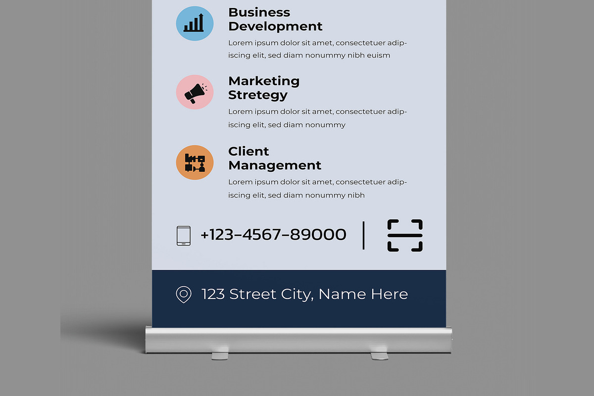 Creative Agency Roll Up Banner, a Stationery Template by ContestDesign (Photo 3 of 3)