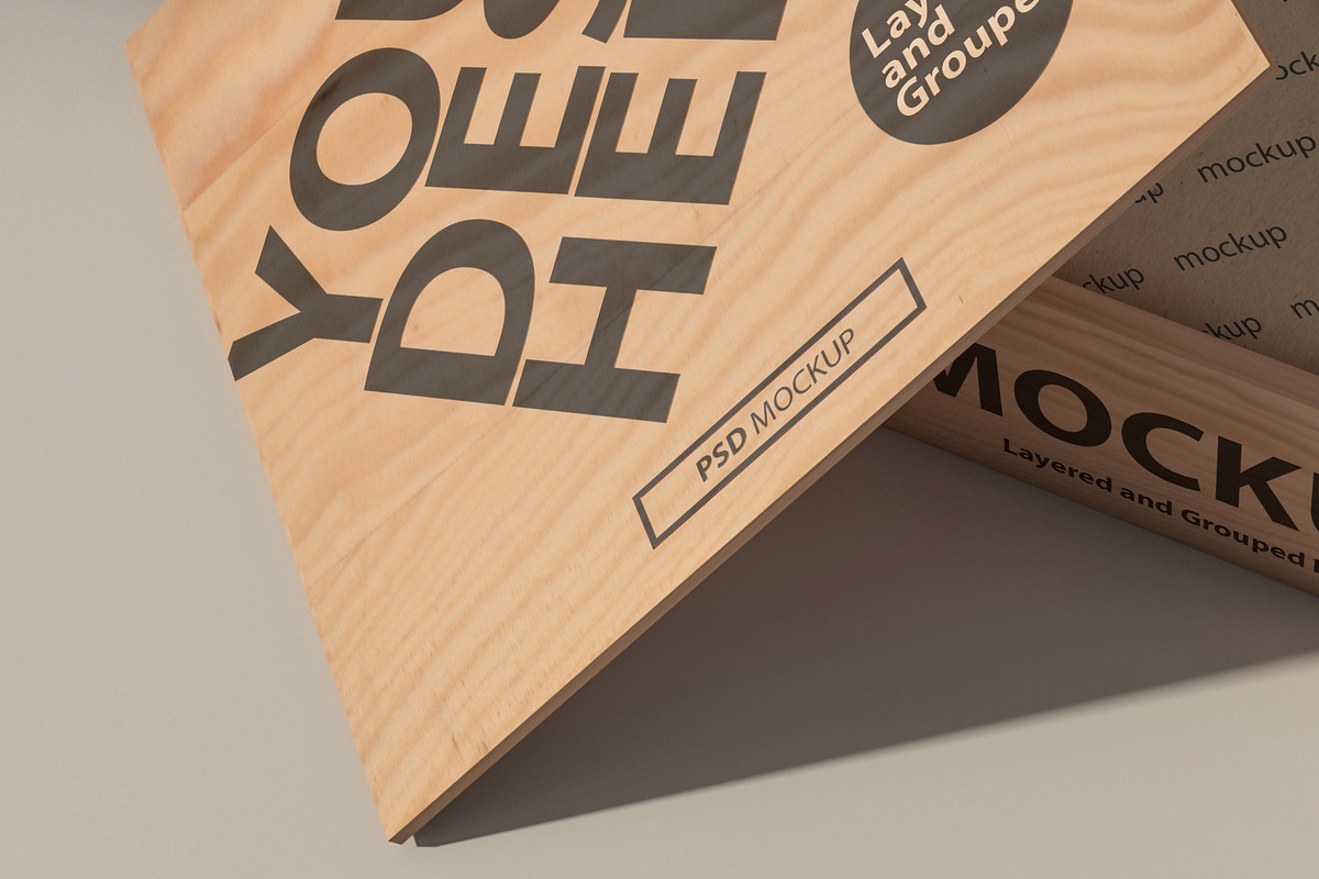 Wooden box PSD Mockup, a Packaging Mockup by GreatFruit (Photo 8 of 8)