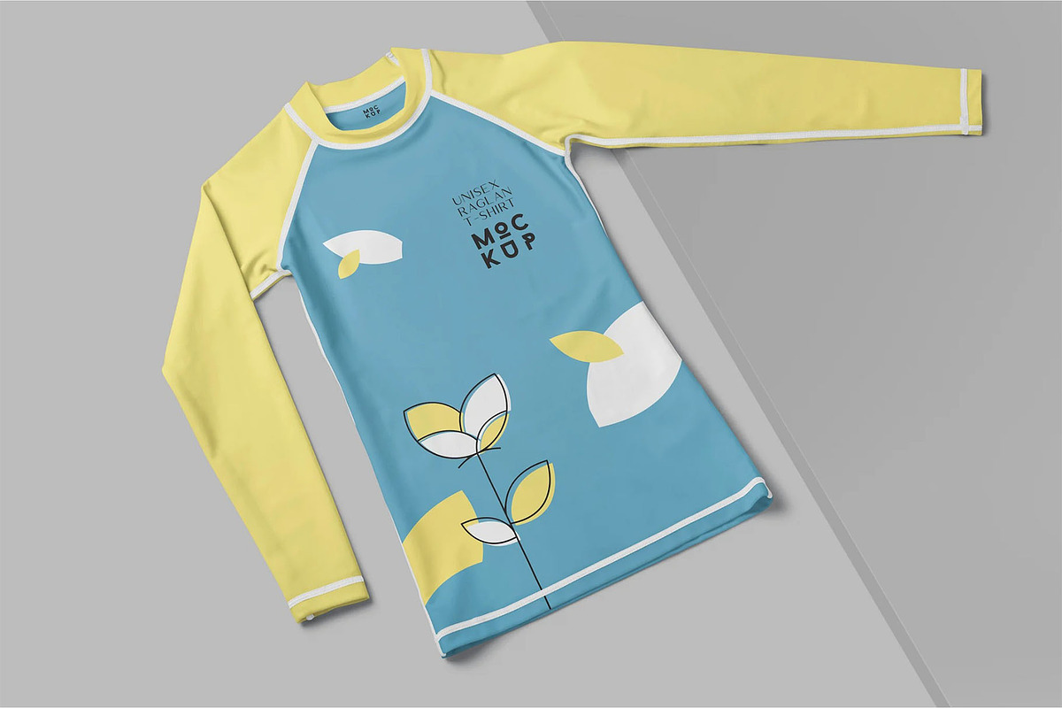 Unisex Raglan Tshirt Mockups, a Shirt Mockup by megostudi0 (Photo 6 of 7)