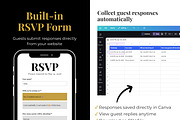 Black Gold Wedding Website Template, a Landing Page Template by Everyday Perfection (Thumbnail 6 of 10)