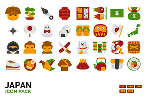 Japan Icon Pack Flat Style, a Solid Icon by MEDZ
