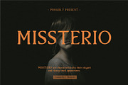 Missterio | Mystery Story Font, a Serif Font by filosovis (Thumbnail 1 of 4)