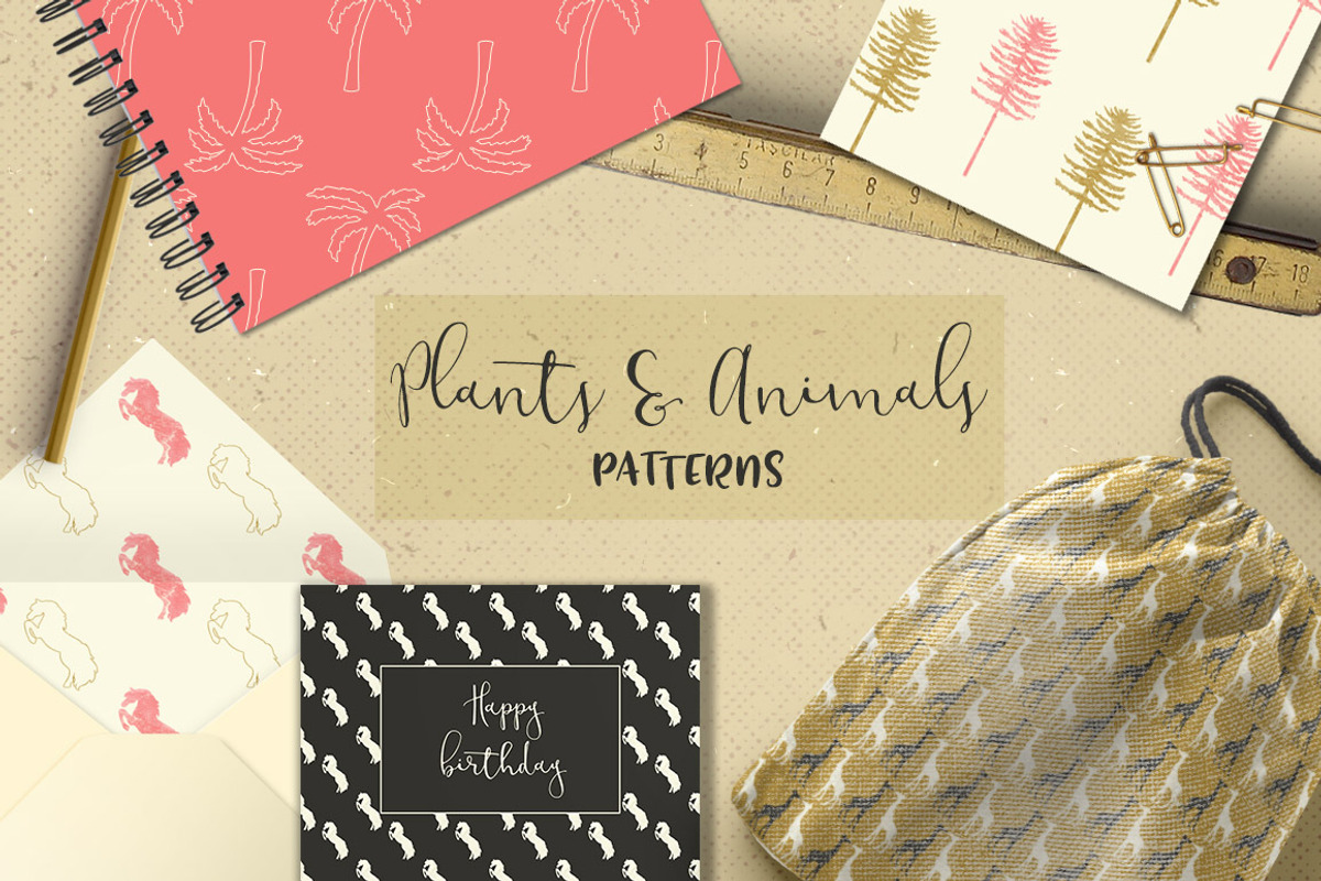 Plants And Animals patterns preview 3