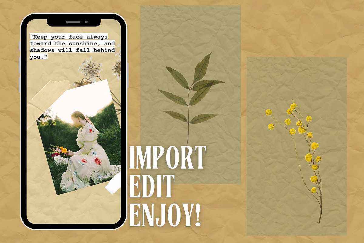 22 Vintage Floral Insta Highlights, a Social Media Template by MarkoPresets (Photo 4 of 5)