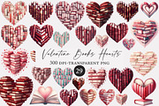 Valentine Books Hearts Clipart, an Illustration by Designworld (Thumbnail 1 of 4)
