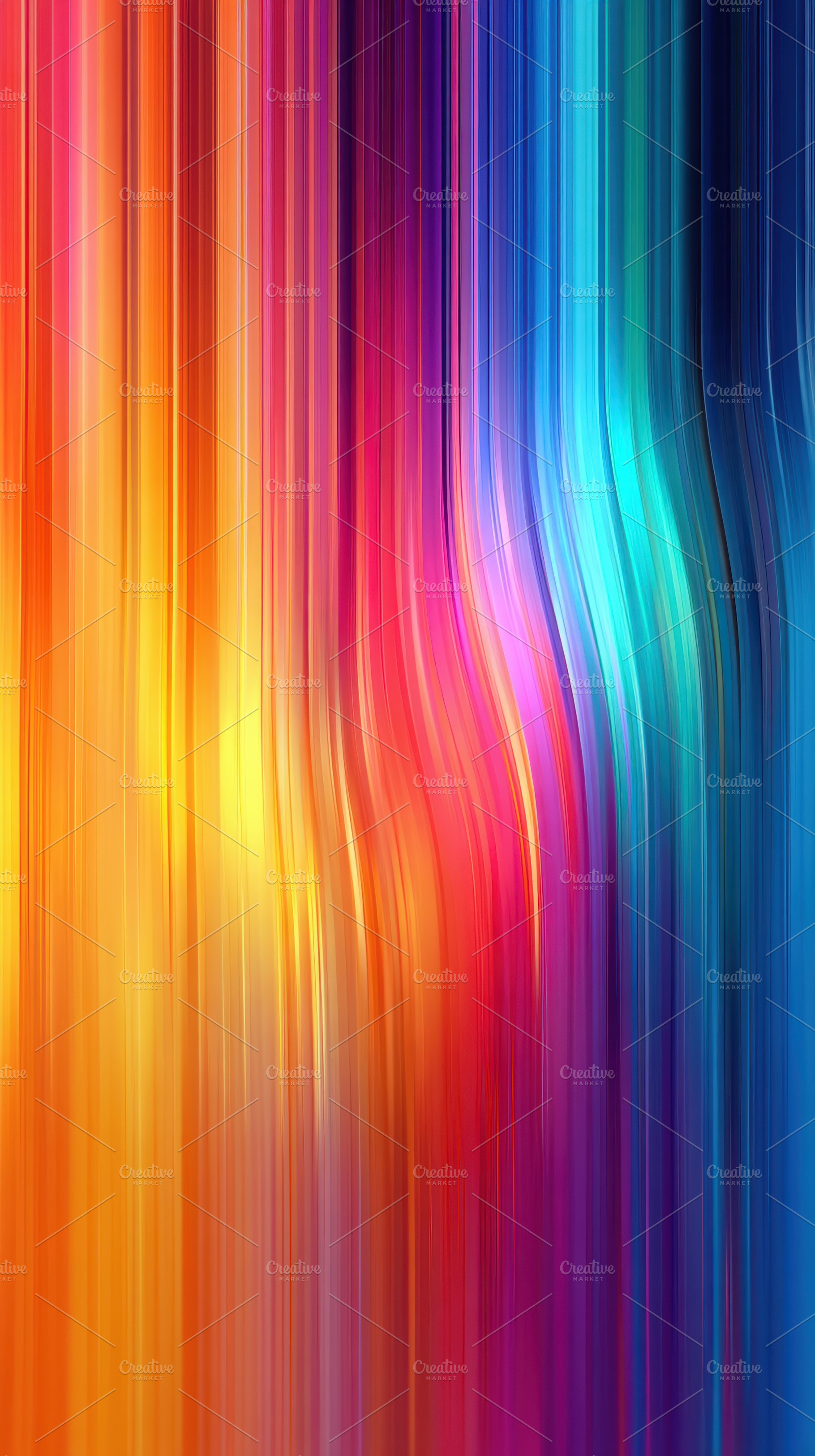 Vibrant abstract flowing lines background, a Background Photo by AlyaAnd