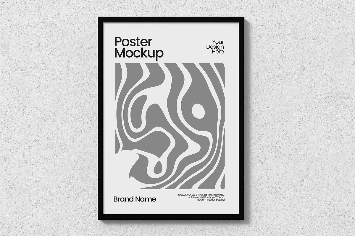 Simple Poster Frame Mockup, a Product Mockup by graphypix (Photo 3 of 4)