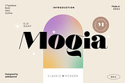 Mogia - Modern Classic Typeface, a Serif Font by delipensil (Thumbnail 2 of 13)