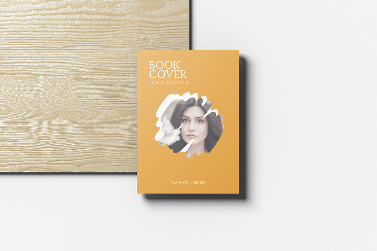 Realistic Book Cover Mockup, a Books & Magazine Mockup by Graphic Deal
