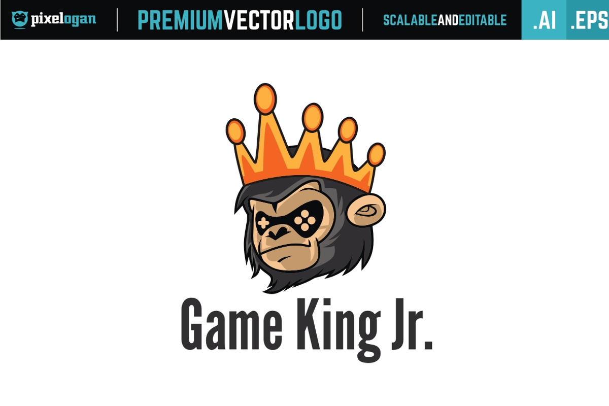 Game King Jr., a Branding & Logo Template by pixelogan (Photo 1 of 3)
