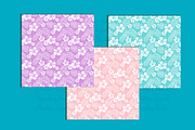 Hibiscus Pattern Digital Paper, a Pattern Graphic by Laureling Studios (Thumbnail 2 of 3)