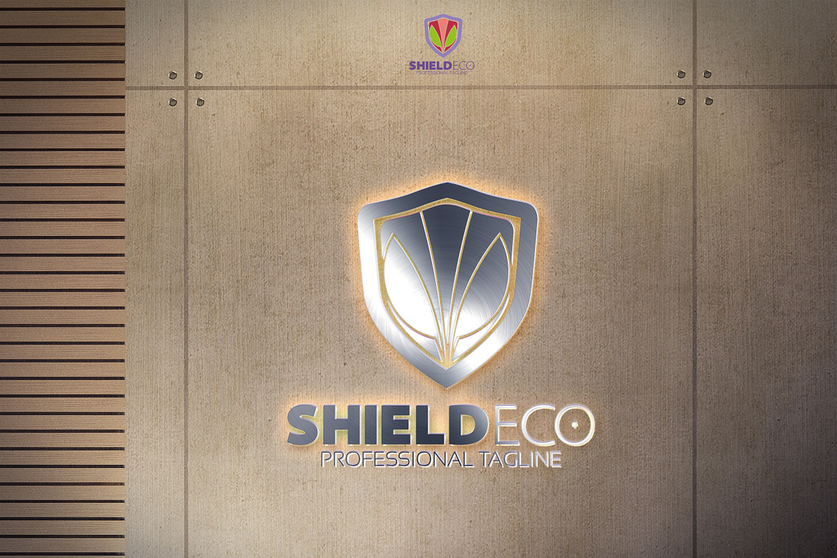 Shield Eco Logo, a Branding & Logo Template by essegraphic