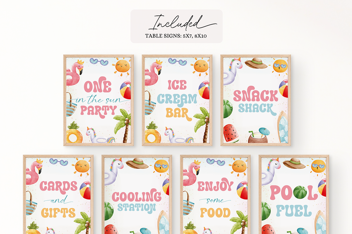 Summer Party Table Sign Template, an Invitation Template by Digital_Mind (Photo 2 of 6)