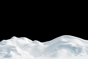 Snowdrift on black background, a Texture Illustration by ArtBackground
