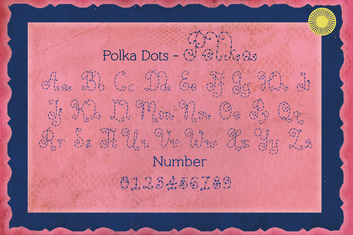 Polka Dots - Whimsical Font Bundle, a Sans Serif Font by Setara Langit CreativeStd (Photo 11 of 13)