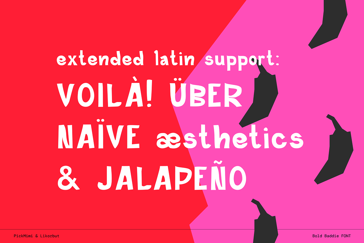Bold Baddie Display Font, a Font by PickMimi (Photo 4 of 7)