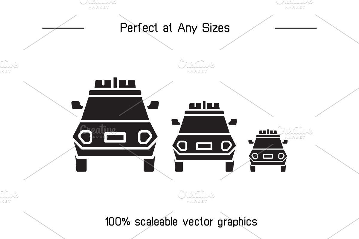 Car and Transportation Icons Set, an Outline Icon by Designfour (Photo 7 of 8)