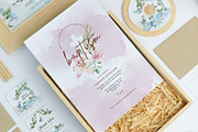 Baptism Watercolour Lily Invitation, an Invitation Template by Squirrel92 (Thumbnail 2 of 2)