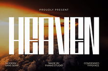 Heaven - Ultra Condensed Sans Serif
