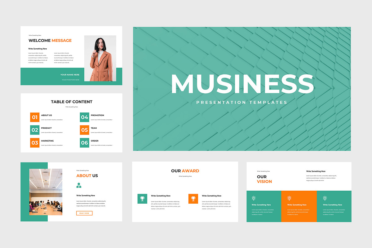 Musiness - Business Google Slide, a Presentation Template by TMint Creative
