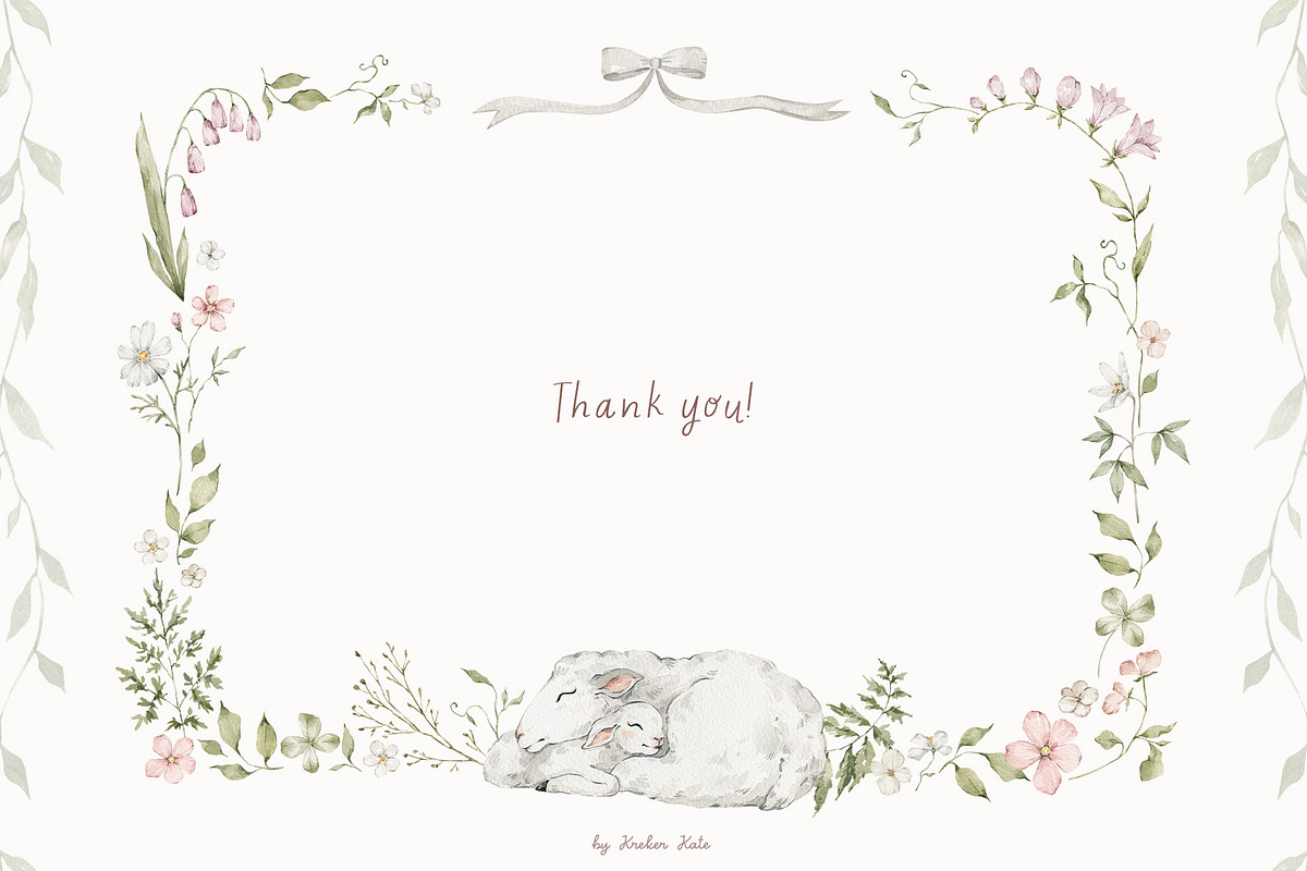 Sweet Dreams. Watercolor animals, an Animal Illustration by Kreker Kate (Photo 9 of 9)