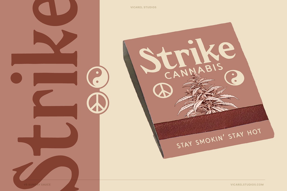 Sunday Sauce, Nostalgic Vintage Font, a Serif Font by Vicarel Studios (Photo 8 of 16)