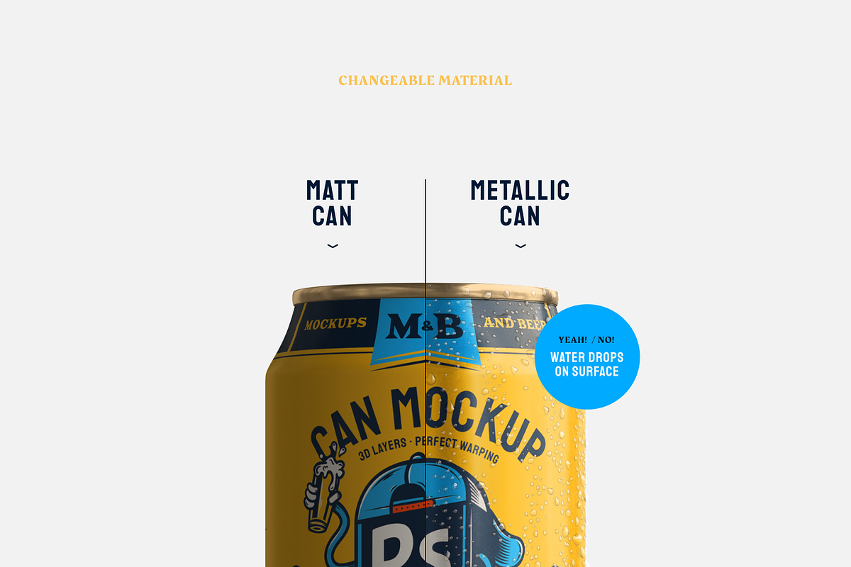 Beer Can Mockup, a Packaging Mockup by Mocku (Photo 3 of 16)