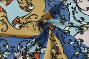 Rococo Botanique Silk Scarves Design, a Decorative Illustration by ilustrinna (Thumbnail 5 of 12)