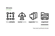 50 Ecology Icons, an Outline Icon by Side Project (Thumbnail 3 of 7)