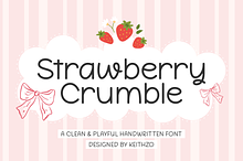 Strawberry Crumble - HandwrittenFont