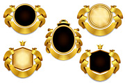Golden badges and banners, an Object Graphic by El-Studio (Thumbnail 4 of 4)