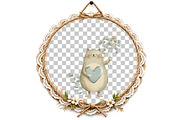 Whimsical Funny Spring Cats Clipart, an Illustration by DreamArtGraphic (Thumbnail 7 of 8)
