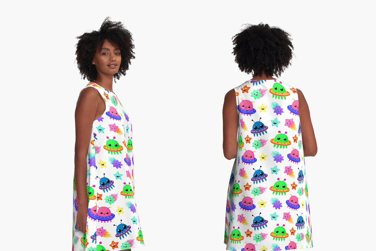 cartoon cute space set + patterns, a Pattern Graphic by ChubbyBunny Art (Photo 7 of 12)