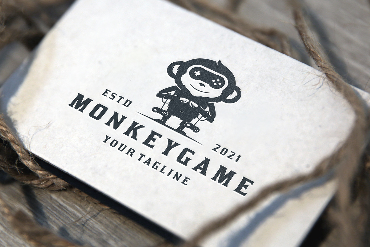 Monkey Games Vector Logo Template, a Branding & Logo Template by vectorwithin (Photo 3 of 4)